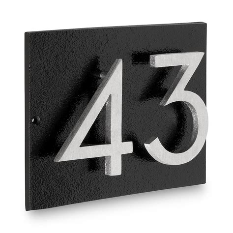 montague metal house numbers|montague metal address plaques.